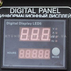 Дизельный генератор Hyundai DHY 6000SE - МНОГОФУНКЦИОНАЛЬНЫЙ LED ДИСПЛЕЙ Современ...