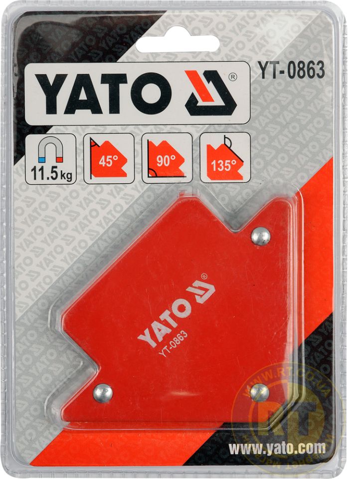 ᐉ Магнитная сварочная струбцина 82х120х13 мм Yato YT-0863 - rt.co