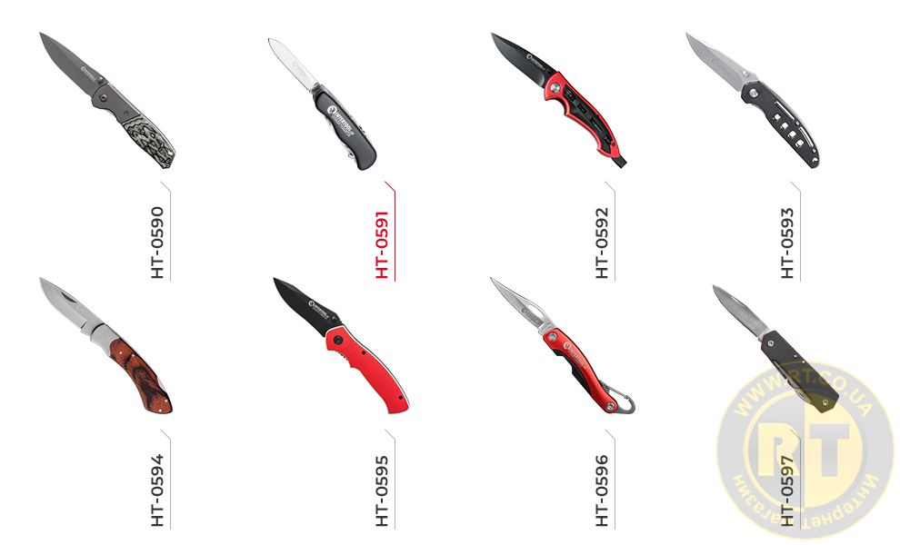 Ассортимент складных ножей