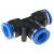 Фітинг T-подібний для пластикових трубок 16мм ROCKFORCE PARTNER RF-SPE16