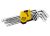Ключі шестигранні з кулькою Long Arm CrV 1,5-10 мм 74-172 мм 9 шт MASTERTOOL 75-0957