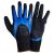 Трикотажні рукавички з подвійним нітриловим покриттям р10 (синьо-чорні манжет) SIGMA 9443681