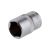 Головка шестигранна 1/2", 19мм*38мм. INTERTOOL ET-2019 Головка шестигранна 1/2", 19мм*38мм. INTERTOOL ET-2019