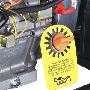 Бензиновый генератор Hyundai HHY 9050FE - ДАТЧИК КОНТРОЛЯ УРОВНЯ МАСЛА Инновационн...