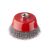 Щітка чашкова, 100 мм, M14, кручений дріт, для КШМ, 8500 об/хв INTERTOOL BT-1100