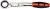 Ключ накидний, вигнутий з тріскачкою: М27, HRC 42-48, Cr-V, з ергономічною прогумованою ручкою Yato YT-02386