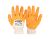 Перчатки хлопковые трикотажные нитриловое покрытие ¾ вязаный манжет 10" оранжевые MASTERTOOL 83-0405