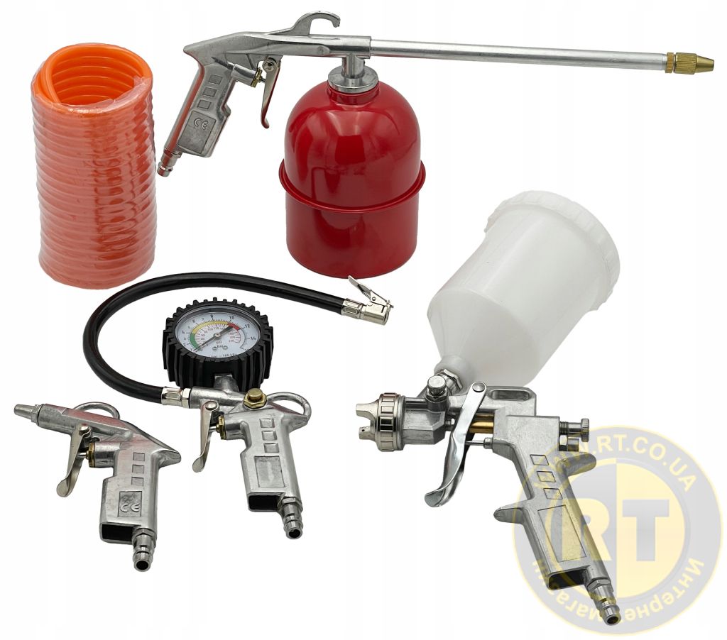 ZESTAW NARZĘDZI PNEUMATYCZNYCH 5el DO MALOWANIA POMPOWANIA ROPOWANIA WĄŻ 5m