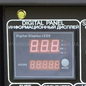 Дизельный генератор Hyundai DHY 8000LE - ИУЛЬТИФУНКЦИОНАЛЬНЫЙ ДИСПЛЕЙ Светодиодны...
