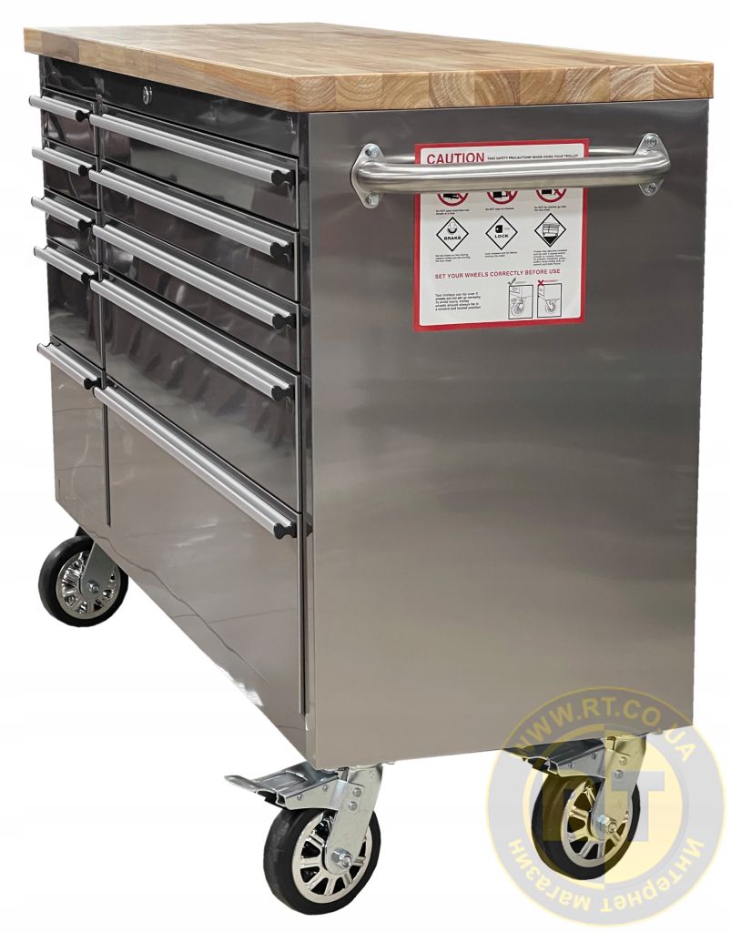 SZAFA WARSZTATOWA PROFESJONALNA WÓZEK NARZĘDZIOWY 10 SZUFLAD XL TORIN Kod producenta TBR5610-S