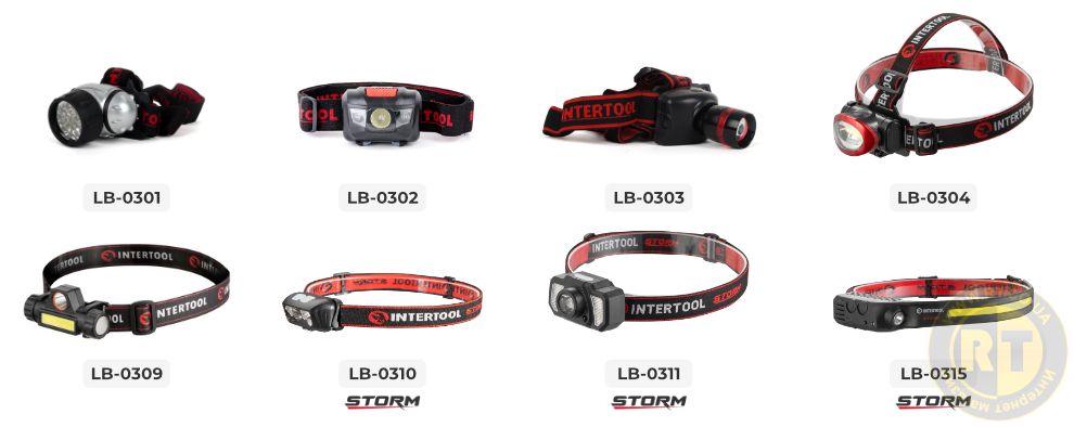 Линейка налобных фонарей