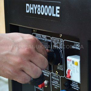 Дизельный генератор Hyundai DHY 8000LE - ЭЛЕКТРОСТАРТ Миниэлектростанция может за...