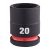 Головка ударная ShW 1/2'' STD MILWAUKEE, 20мм