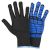 Перчатки трикотажные с латексным покрытием (паутина на ладони) р9 (синие манжет) SIGMA 9445531