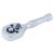 Ключ-трещотка укороченная с металлической ручкой 1/4" 90мм 45T CrV SIGMA 6050211