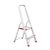 Драбина алюмінієва, 2 сходинки, висота: 910 мм, висота до платформи: 410 мм, 150 кг INTERTOOL LT-1002
