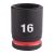 Головка ударная ShW 3/8'' STD MILWAUKEE, 16мм