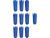 Заглушки монтажные к гидросистемам Ø= 1/2&quot;, синие, 10 шт Vorel 54902