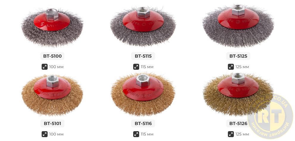 Лінійка щіток для болгарок