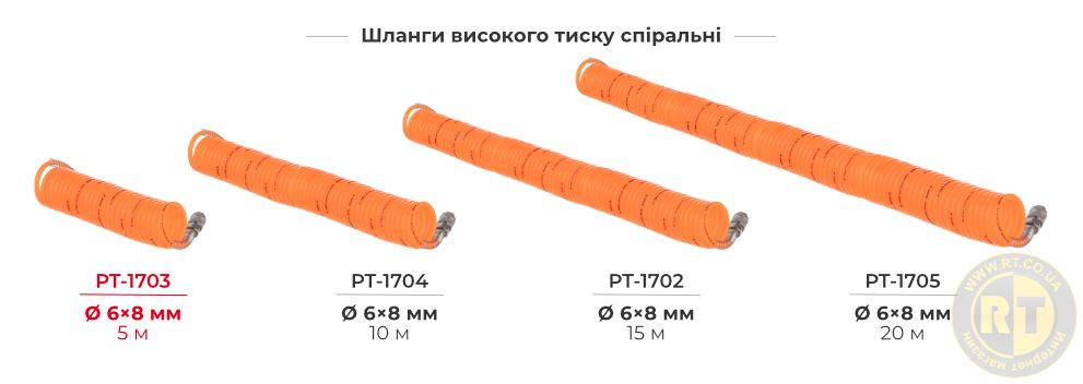 Шланги спіральні з ПВХ