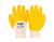 Рукавички бавовняні латексне ребристе покриття ¾ 10.5" жовті MASTERTOOL 83-0601