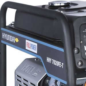 Бензиновый генератор Hyundai HHY 7020FE-T (универсальный 220/380В) - БОЛЬШОЙ БЕНЗОБАК Стальной резервуар для ...