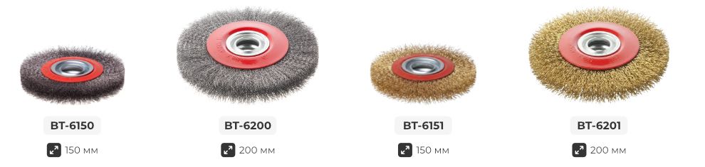 Лінійка щіток для болгарок