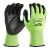 Перчатки рабочие сигнальные Hi-Vis MILWAUKEE, с сопротивлением порезам 3/C уровня, размер 9/L