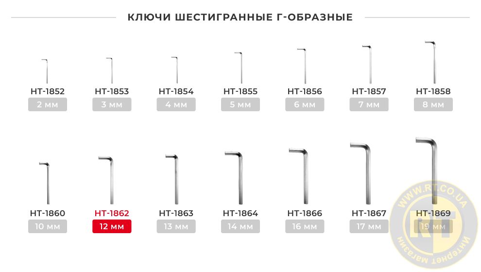 Лінійка ключів Г-подібних