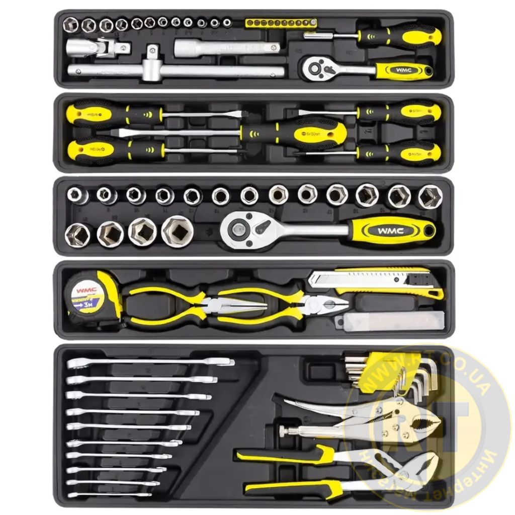 Набір інструментів 83 предметів WMC TOOLS 4087C Набір інструментів 83 предметів WMC TOOLS 4087C