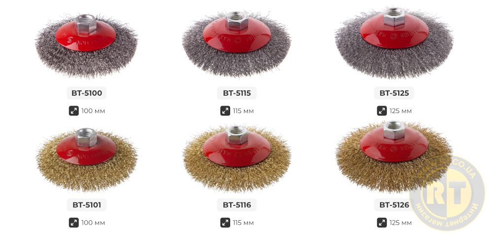 Лінійка щіток для болгарок