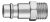 Быстросъемный наконечник, внешняя резьба 3/8”, латунный, никелированный NEO 12-641