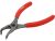 Щипцы SEGERA для стопорных колец гнуты под 90° сжатые, l= 170 мм, развед- 19-60 мм [6/48] Yato YT-19993