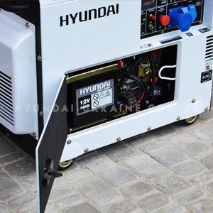 Дизельный генератор Hyundai DHY 6000SE - ШУМОПОГЛОЩАЮЩИЙ КОРПУС С помощью шумоизо...
