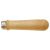 Рукоятка для напильника, деревянная, древесина бука, металлическая укрепляющая обойма Topex 06A615