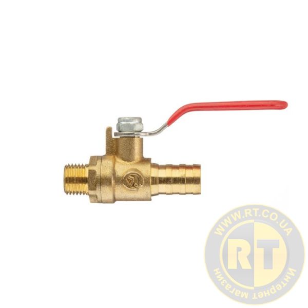 ? Кран шаровый воздушный, латунь, наружная резьба 1/4\" на шланг 12мм ...
