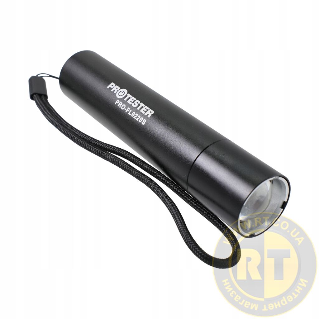 LATARKA LED 220 lm AKUMULATOROWA 1200 mAh ZOOM POWERBANK USB PROTESTER Model PRO-FL0220S