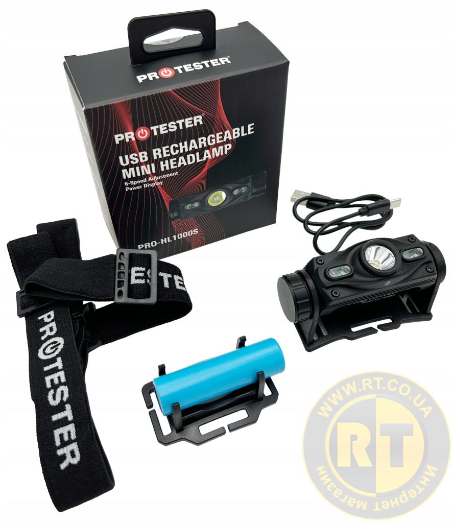 MOCNA LATARKA CZOŁOWA LED CZOŁÓWKA AKUMULATOROWA LAMPA 1000lm PROTESTER EAN (GTIN) 6939133105952