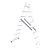 Драбина алюмінієва, 2‑секційна універсальна розкладна, 2×8 сход., 3,69 м, 150 кг INTERTOOL LT-0208