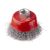 Щітка чашкова, 65 мм, M14, кручений дріт, для КШМ, 12500 об/хв INTERTOOL BT-1065