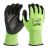 Перчатки рабочие сигнальные Hi-Vis MILWAUKEE, с сопротивлением порезам 3/C уровня, размер 8/M