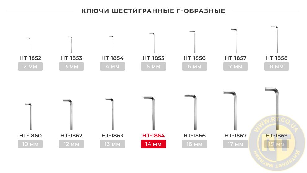 Лінійка ключів Г-подібних