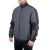 Куртка SOFTSHELL темно серо-черная, трехслойная, ткань стрейч 300 GSM 100D с водо-, ветрозащитой, размер L INTERTOOL SP-3133